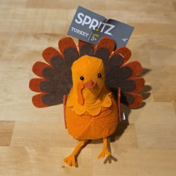 8 Stuffed Little Turkeys Deco - Picture 3 of 4